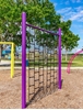 Chain Climbing Wall For Playgrounds With Powder Coated Steel Frame - Freestanding