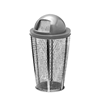 Trash Can Expanded Metal Basket Round	