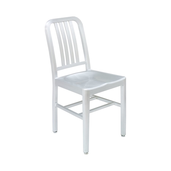 Brushed Aluminum Patio Dining Chair