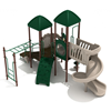 Cooper’s Neck Commercial Playground Equipment - Ages 5 To 12 Yr - Quick Ship -  Neutral Front