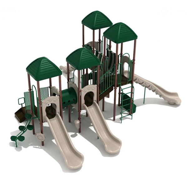 Figg’s Landing Commercial Playground Equipment - Ages 5 to 12 yr - Quick Ship - Neutral Front