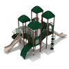 Brook’s Tower Playground Structure For Schools - Ages 5 To 12 Yr - Quick Ship - Neutral Front