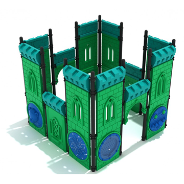 Ironclad Fortress Playground Set For Toddlers - Ages 6 To 23 Months - Front