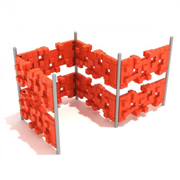 Pixel Fence Playground Climber - Ages 5 To 12 Years