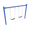 8 Foot High Elite Single Post Commercial Swing Set With 2 Belt Seats - 1 Bay - Quick Ship - Primary