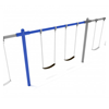 8 Foot High Elite Single Post Commercial Swing Set With 2 Belt Seats - 1 Bay - Quick Ship - Add on Belt Seat