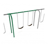 8 Foot High Elite Arched Post Commercial Swing Set - Addon Belt Swings