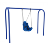 8 Foot High Elite Arched Post Commercial Swing Set with Adaptive Swing - 1 Bay - Quick Ship - Pacific Blue 