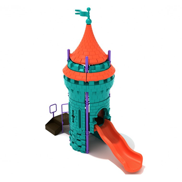 Jolly Court Jester Commercial Daycare Playground Set - Ages 2 To 5 Yr - Front
