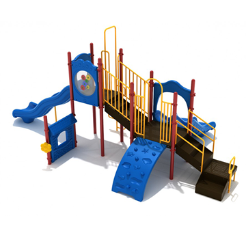Richardson Elementary School Playground Playset - Ages 2 To 12 Yr - Front