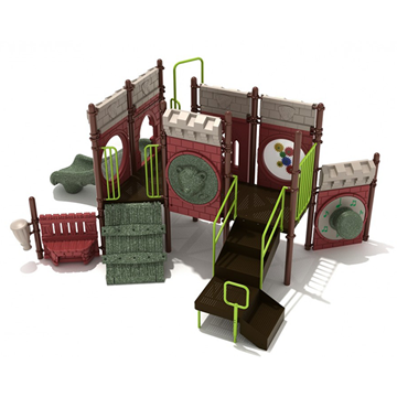 Mystic Ruins Daycare Playground Play Structure - Ages 2 To 5 Yr  - Front