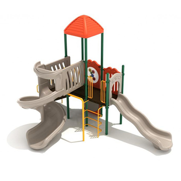 Alexandria Commercial Playground Playset - Ages 2 to 12 yr - Front