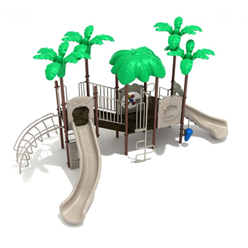 Rockville Commercial Playground Playset - Ages 2 to 12 yr - Front