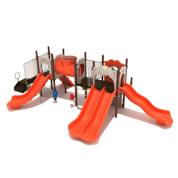 Portland Commercial Park Playground Playset - Ages 2 to 12 yr - Front
