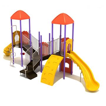 Salem Commercial School Playground Equipment - Ages 2 to 12 yr - Front