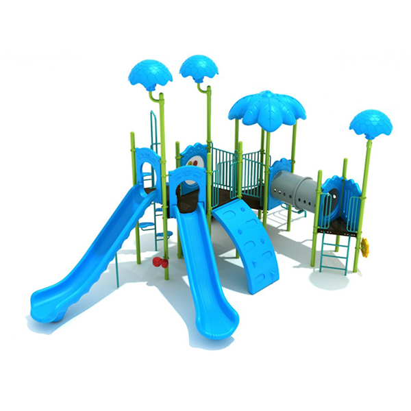 Santa Barbara Commercial Park Playground Structure - Ages 2 to 12 yr - Back