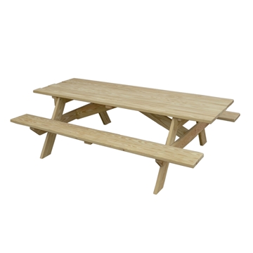 Heavy Duty Traditional Wood Picnic Table	