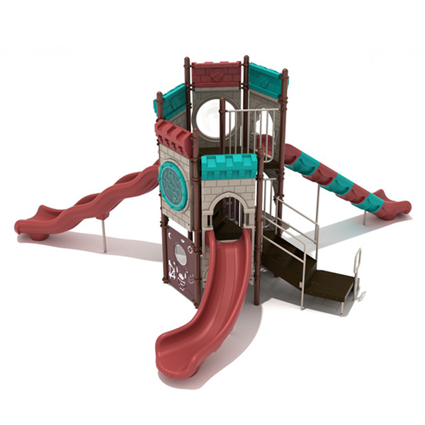 Blarney Battlement Commercial Playground Structure - Ages 5 To 12 Yr - Front
