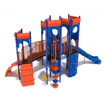 Alcazar Acres Commercial Playground Equipment - Ages 2 to 12 yr - Front