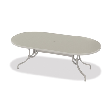 Oval Hammered MGP Dining Table