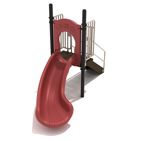 3 Foot Single Left Turn Freestanding Slide - Ages 2 to 12 yr