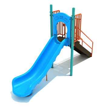 4 Foot Single Straight Freestanding Slide - Ages 2 to 12 yr