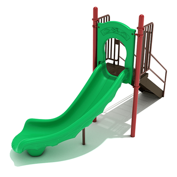 4 Foot Single Right Turn Freestanding Slide - Ages 2 to 12 yr