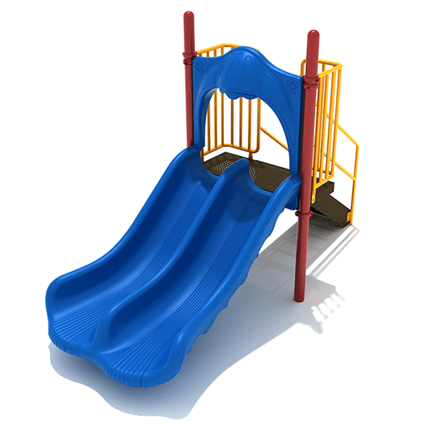 3 Foot Double Straight Freestanding Slide - Ages 2 To 12 Yr