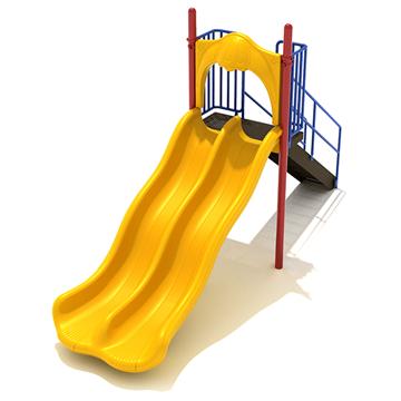 5 Foot Double Wave Freestanding Slide - Ages 2 to 12 yr