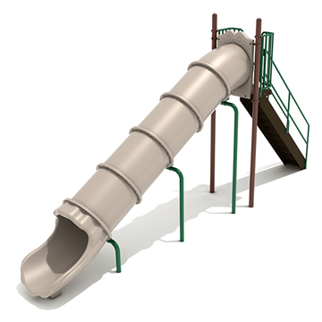7 Foot Straight Tube Freestanding Slide - Ages 5 to 12 yr