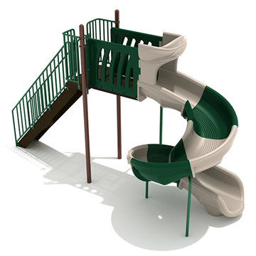 7 Foot Sectional Spiral Slide Freestanding Slide - Ages 2 to 12 yr