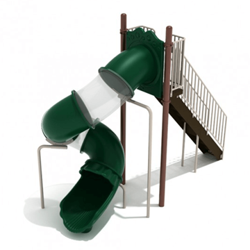 8 Foot Sectional Spiral Tube Freestanding Slide - Ages 5 to 12 yr