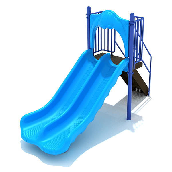 4 Foot Double Straight Freestanding Slide - Ages 2 to 12 yr
