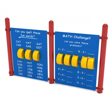 Learning Junction Freestanding Playground Panel for Schools with Posts  - Ages 2 to 12 yr