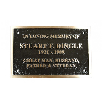 Large Bench Plaque
