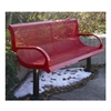  Bench With Back 6 Ft. Plastic Coated Expanded 