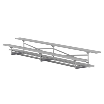 2 Row 15 ft. Aluminum Bleacher without Guardrails