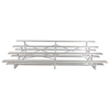 Low Rise 4 Row Bleachers 7 Foot 6 Inch Aluminum with Aluminum Frame