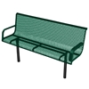 Bench With Back 6 Ft. Plastic Coated Expanded	