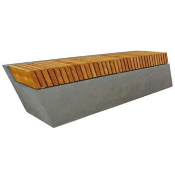 Slanted Concrete Bench