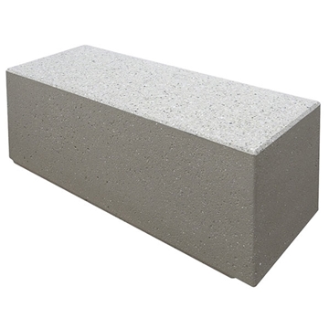 Long Block Concrete Bench