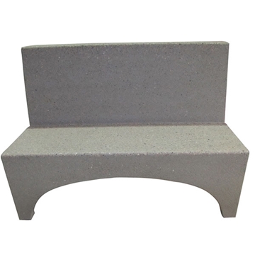ADA Concrete Bench With Back