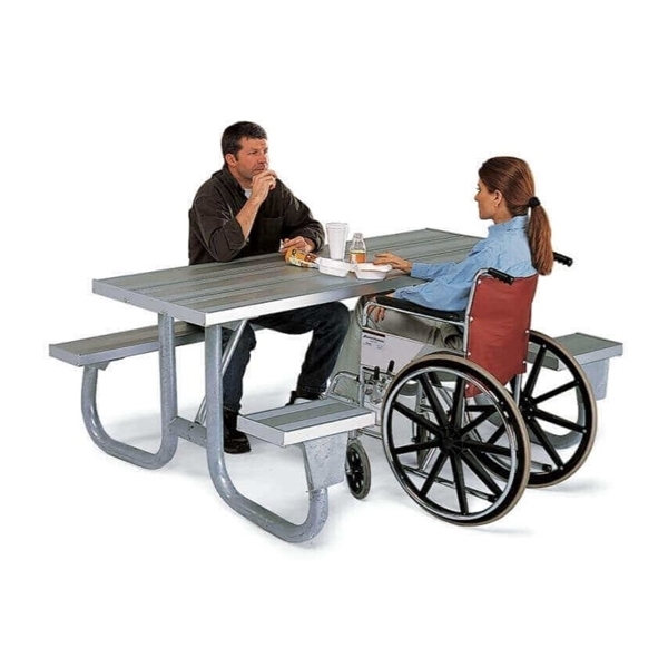 Wheelchair Aluminum Picnic Table