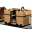 FP3012 - Mining Car Recycled Plastic Express Playground Set - Ages 2 To 12 Years