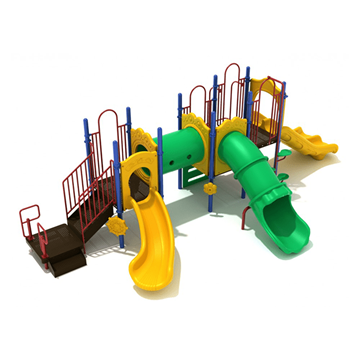 PKP236 - Baton Rouge Elementary School Playground Equipment - Ages 2 To 12 Yr