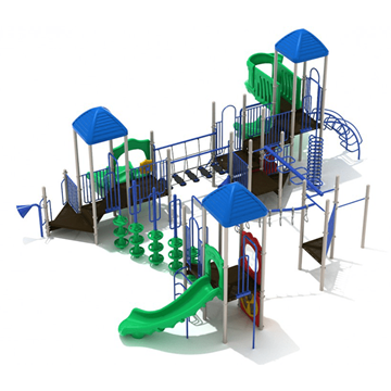 PKP282 - Cottonwood Large Commercial Playground Equipment - Ages 5 To 12 Yr - Front