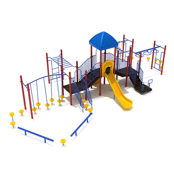 PMF049 - Aberdeen Bend Commercial Playground Sets - Ages 5 To 12 Yr - Front