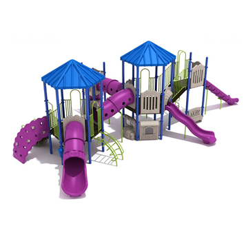 PMF019 - Augusta Large Commercial Playground Equipment - Ages 2 To 12 Yr - Front
