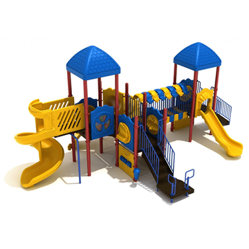 PMF035 - Barrington Ridge Playground Equipment For Elementary Schools - Ages 2 To 12 Yr  - Front