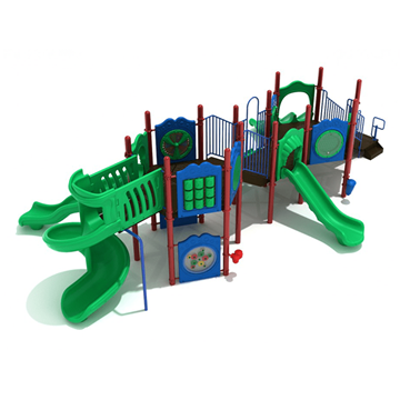 PMF024 - Brindlewood Beach School Yard Play Structures - Ages 5 To 12 Yr - Front
